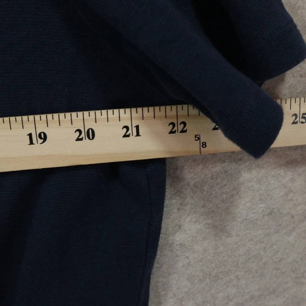 Banana Republic Luxe Touch Performance Tee XL Navy Blue Modern Soft Cotton